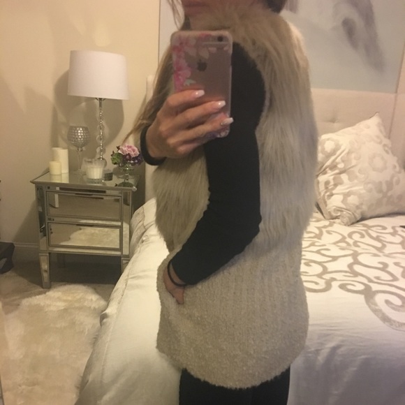 GUESS  Fur Vest - Picture 4 of 4